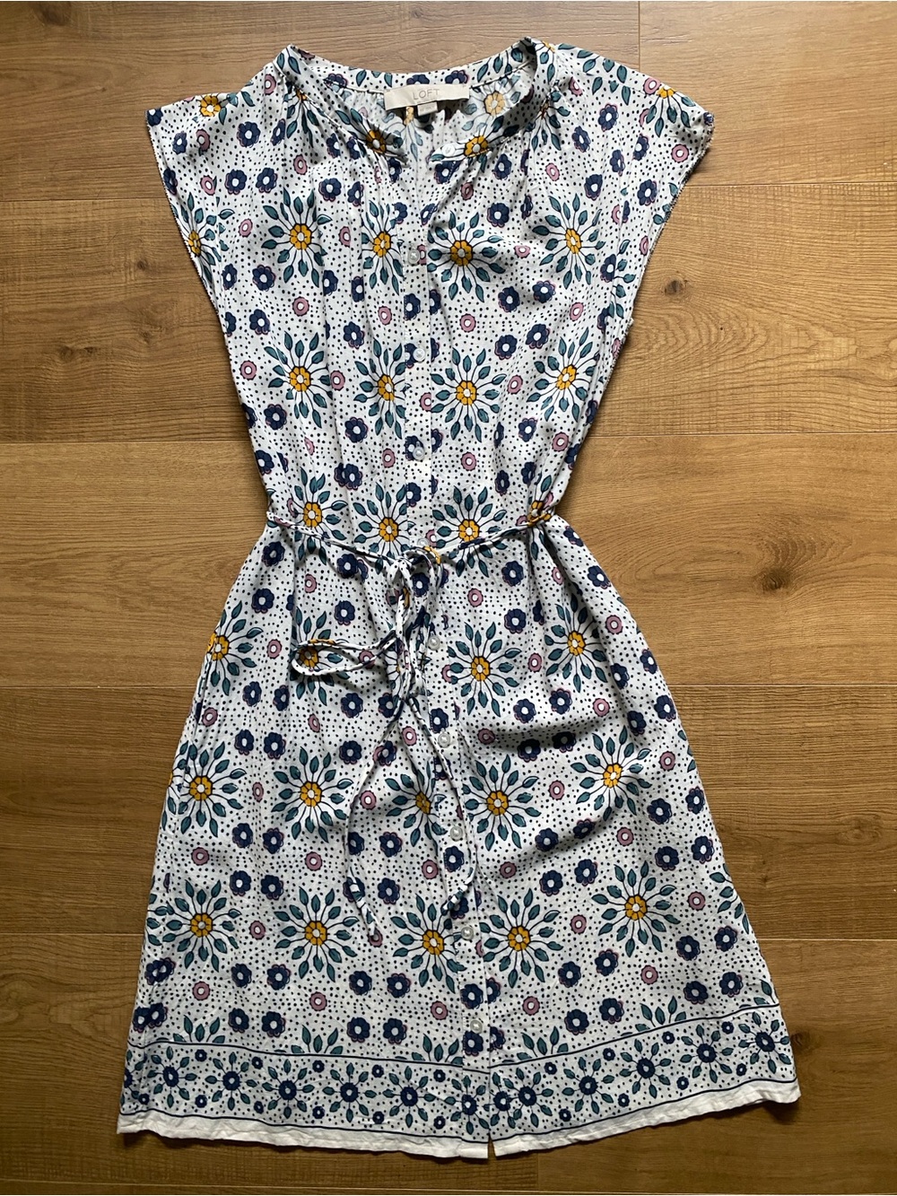 Floral Tie-Waist Sun Dress